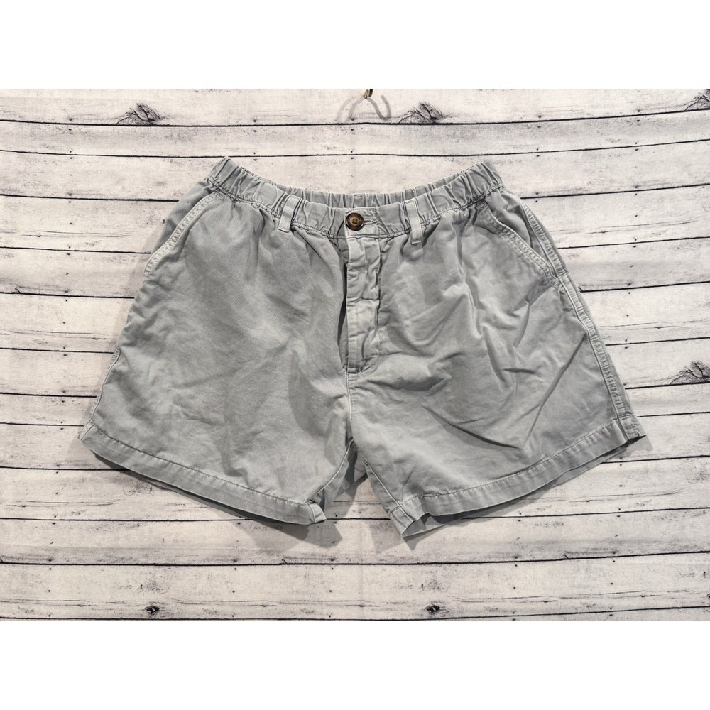 Chubbies Womens Chino Surf Short M Gray Stretch Preppy Volley Cuffed 5" Inseam